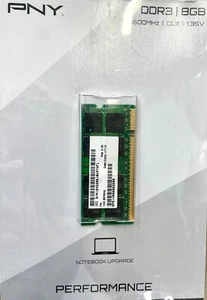 PNY Performance 8GB DDR3 1600MHz (PC3-12800) CL11 1.35V Notebook/Laptop - Picture 1 of 2