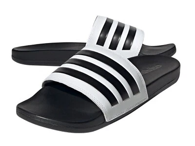 Adidas Hombres ADILETTE Zapatillas Confort Blanco Zapatos Deslizables Gimnasio Sandalias Informales GZ5893 Foto 1 de 4