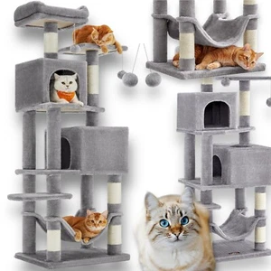 Kratzbaum Katzenkratzbaum XXL Kletterbaum Katzenbaum mit Höhle für Katzen Stabil - Bild 1 von 9