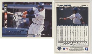 1995 Upper Deck Collector's Choice Silver Signature Tony Gwynn #73 HOF
