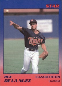 1989 Elizabethton Twins Star #24 Rex De La Nuez