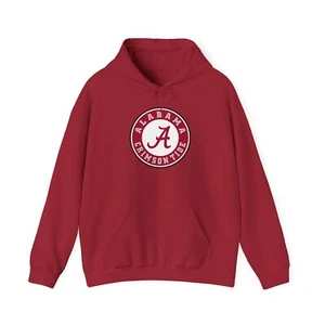 Alabama Crimson Tide Sudadera con Capucha Unisex Mezcla Pesada Sudadera, Ropa Día del Juego - Imagen 1 de 25