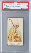 1888 N82 W. Duke Sons & Co. - LUTE - MUSICAL INSTRUMENTS PSA 5 EX