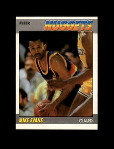 1987-88 Fleer Basketball #36 Mike Evans (Nuggets) NM-MT