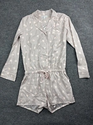 Pantalones Cortos Mameluco PJ Salvage Digity Dots Para Mujer S Cintura Ajustada Botón Delantero Lujo Foto 1 de 4