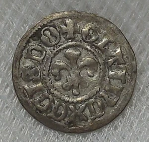CITY OF STRASBOURG FRENCH STATES 1350-1550 SILVER 1 KREUZER COIN N#108466 - Picture 1 of 2