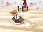 Mini Double Chocolate Chip Pancakes ~ Spring Dollhouse Diorama Breakfast Food