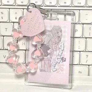 Crystal Love Heart Lanyard Anti-Lost Bracelet For Mobile Phone Case Wrist St-yg - Picture 1 of 18