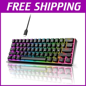 RGB Backlit 60% Programmable Gaming Keyboard - Picture 1 of 10