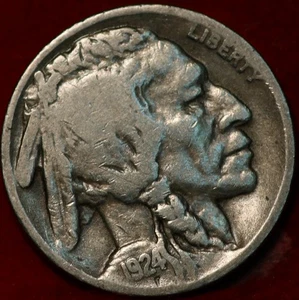 1924-D Denver Mint Buffalo Nickel - Picture 1 of 2