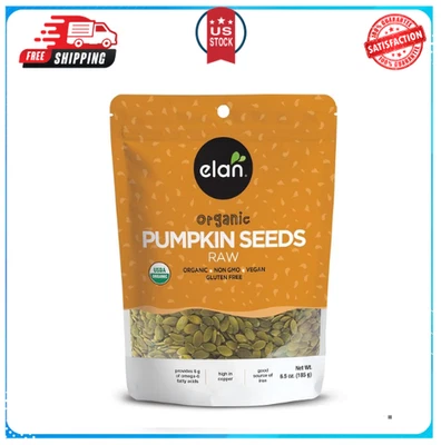 Organic Pumpkin Seeds, 6.5 oz, Unsalted, Unroasted Shelled Kernels, No Shell,... - Image 1 of 4