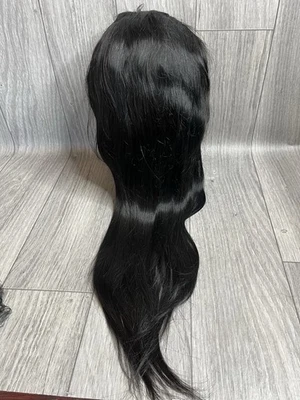 Straight Human Hair wig 30 inches Black 1B With Lace & Baby Hairs 13x4 Unit C2 - Image 1 of 4
