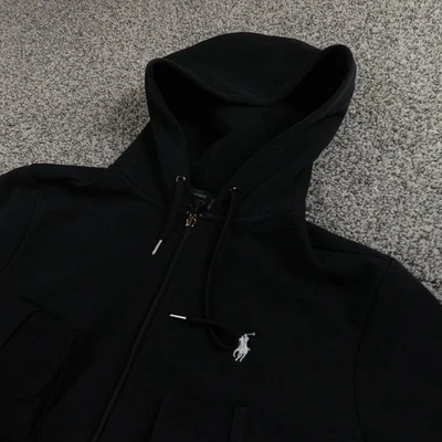 Polo Ralph Lauren Sudadera con Capucha Para Hombres S Negro Rendimiento Cremallera Completa Sudadera Chaqueta PRL Foto 1 de 4