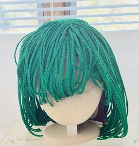 NWT Green Cosplay Rasta Style Yarn Wig African Dreadlocks Short Hair Accessory - Picture 1 of 13
