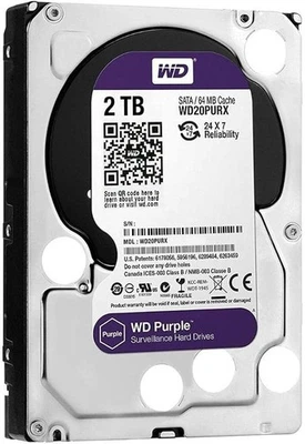 Western Digital Purple WD20PURX 2TB 3.5in SATA III HDD - Image 1 of 4