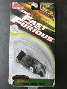 Racing Champions Fast & Furious 1:64 Scale Heist Black 1995 Honda Civic Series1 - Picture 1 of 3