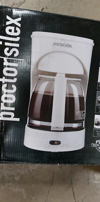 Proctor Silex 43501PS 12 Cup Coffeemaker, White Cap, Auto Pause & Serve, 120V - Image 1 of 3