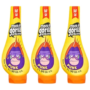 MOCO DE GORILA Punk Gorilla Snot Extreme Hold Squeeze Hair Gel 11.99 Oz (3 pack) - Picture 1 of 4