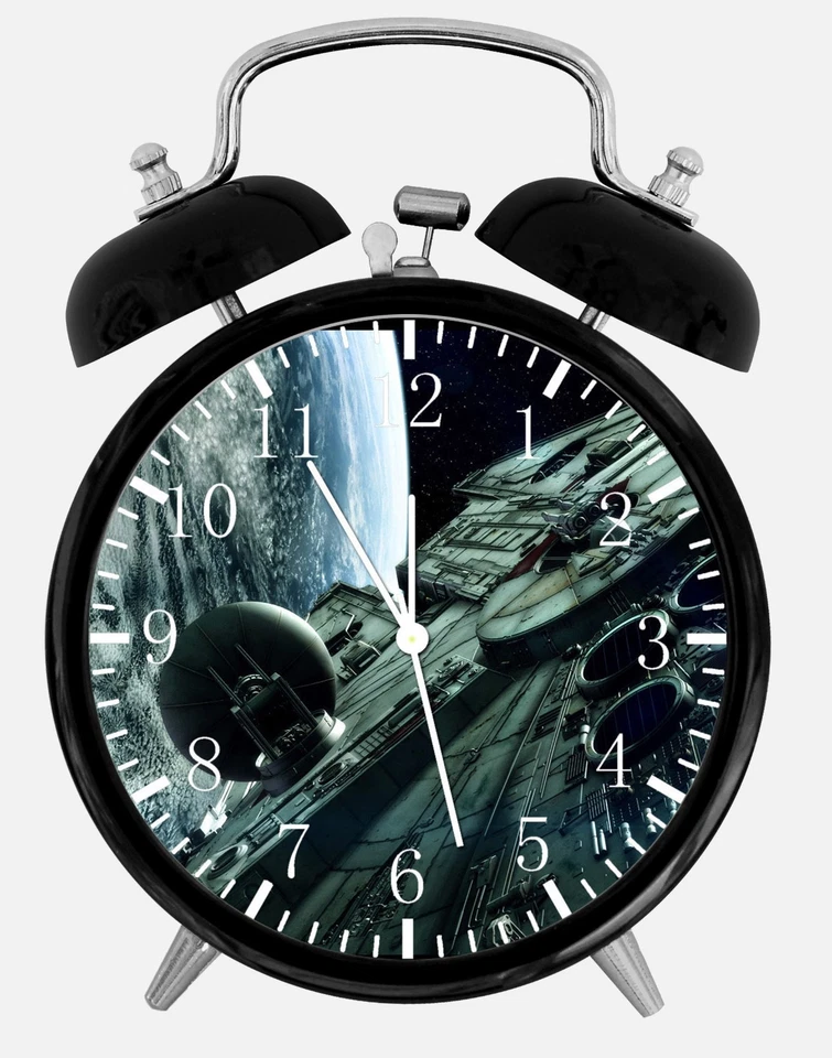 Star Wars Spaceship Alarm Desk Clock 3.75" Room Office Decor X42 Nice For Gift - Image 1 of 1