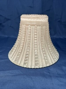 Vintage Pink Frost ART DECO GLAS TISCHLAMPE SCHATTEN CANDLEWICK BOUDOIR Nachttisch B - Bild 1 von 21