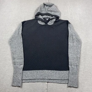 Smartwool Hoodie Womens Small Shadow Pine Two Tone Black Gray Sweatshirt Wool - Picture 1 of 10