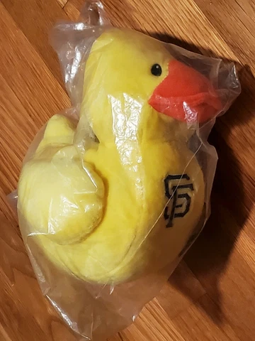 San Francisco Giants MLB Team Logo Yellow Rubber Duck Plush Stuffed Animal FOCO Cover