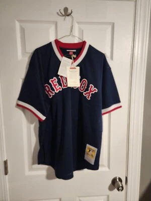 Camiseta Mitchell & Ness 1990 Boston Red Sox Ted Williams BP auténtica talla 52 XXL  Foto 1 de 4