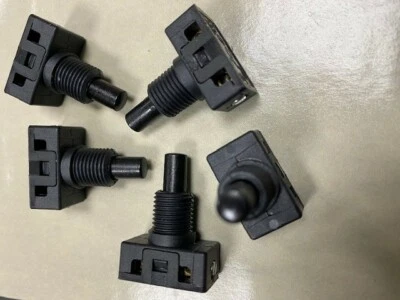 WHITE BLACK PUSH BUTTON SWITCH ON OFF MICRO PRESS SWITCH IDEAL FOR LAMPS LIGHTS - Image 1 of 2