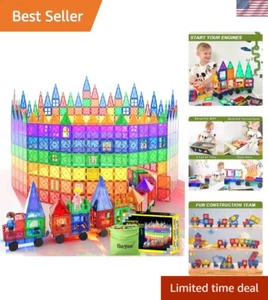 Magnetic Tiles with 2 Cars Kids Gifts Boys Toys for 3 Year Old Boys Education... - Picture 1 of 8