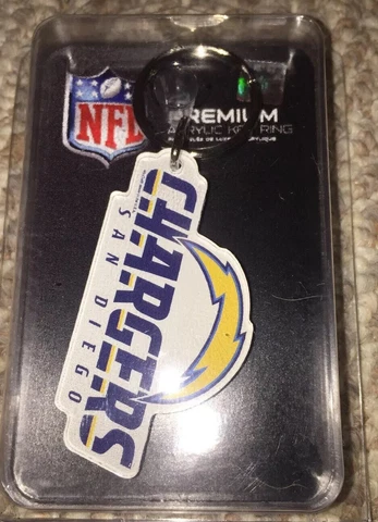 NFL San Diego Chargers Premium Acrylic Key Ring Bolts Football Sports Cover