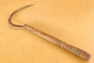 Old Antique Primitive Harvesting Machete Sickle Rural Marked Blade Early 20th. - Image 1 of 4