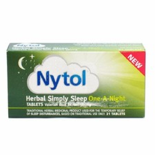 Nytol HERBAL One A Night Extract 385 mg 21 Tablets New