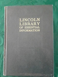 1937 Lincoln Library of Essential Information The Frontier Press Co. Buffalo, NY - Bild 1 von 5