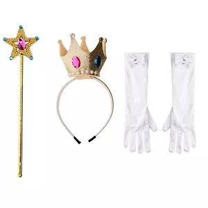 Kit de accesorios para princesa princesa con cosplay para niños niñas hermosos auriculares corona lindos - Imagen 1 de 26