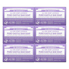 Dr. Bronner’s - Pure-Castile Bar Soap Lavender, 5 ounce, 6-Pack - Made with For