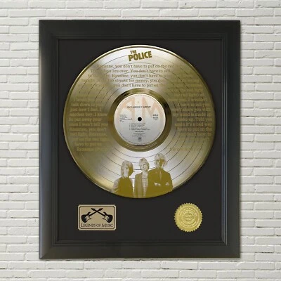 Police - Roxanne Legends of Music Etched LP Display M4 - Image 1 of 3