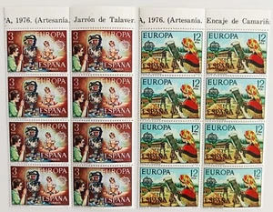 España 2 Bloques de 8 Sellos Edifil 2316/17. Europa. CEPT. - Imagen 1 de 1