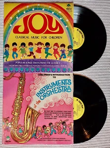 CHILDRENS CLASSICAL 2LP Orig PETER PAN Joy Classical Intro Orchestra Shrink EX - Foto 1 di 1