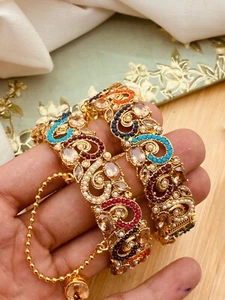 Bangles, nauratan Pakistani Indian jewelry, bridal wedding jewelry Bollywood - Picture 1 of 1