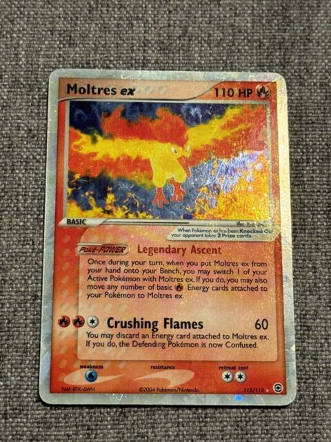 Pokemon Moltres Ex 115/112 Holo Secret Rare Fire Red Leaf Green PSA 10 GEM  MINT