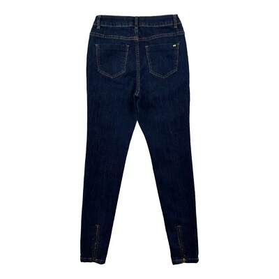 Женские джинсы Nicki Minaj 3/4 синие с высокой талией узкие темные вареные эластичные джинсы - Изображение 1 из 4