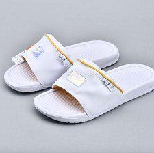 nike benassi jdi fanny pack white topaz gold