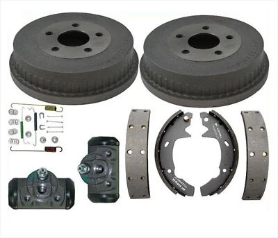 Rear Brake Drum Drums Shoes Spring Kit Wheel Cylinder Fits 01-07 Ford Taurus - Image 1 of 4