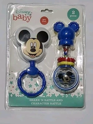 Minnie Mouse Rattle & Character Ring Teether  Disney Baby BPA Free BRAND NEW - Image 1 of 3