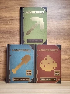 Minecraft Handbook Bundle 3 x Books Set | Beginners | Redstone | Construction - Picture 1 of 1