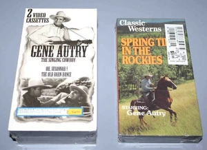 3 NEW Gene Autry America's Cowboy VHS Tapes Oh Susannah! Barn Dance Rockies - Picture 1 of 2