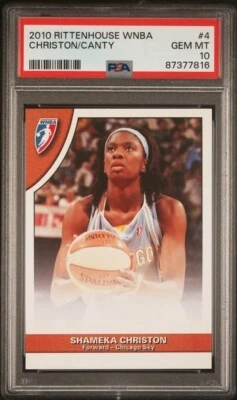 2010 Rittenhouse WNBA Shameka Christon/Dominique Canty  PSA 10 Chicago Sky - Image 1 of 2
