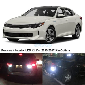 12 x White LED Interior Bulbs + Reverse + Tag Lights For 2016 2017 Kia Optima - Picture 1 of 12
