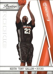 2010-11 Prestige Bonus Shots Orange Bucks Basketball Card #197 Keith Gallon/499