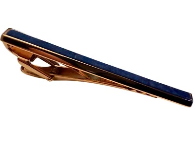 Dunhill Tie Bar Ingot 18ct Pink Gold Lapis Set Mens Cufflinks Brand New RRP£2695 - Image 1 of 4